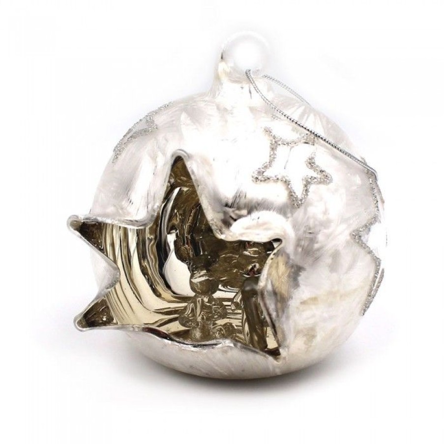 Nativite En Verre Dans Boule Verre Argent | CATHEDRALE de reims Wholesale