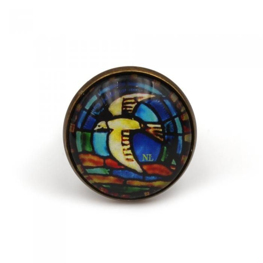 Bague Ronde Cabochon, Colombe | CATHEDRALE de reims Clearance