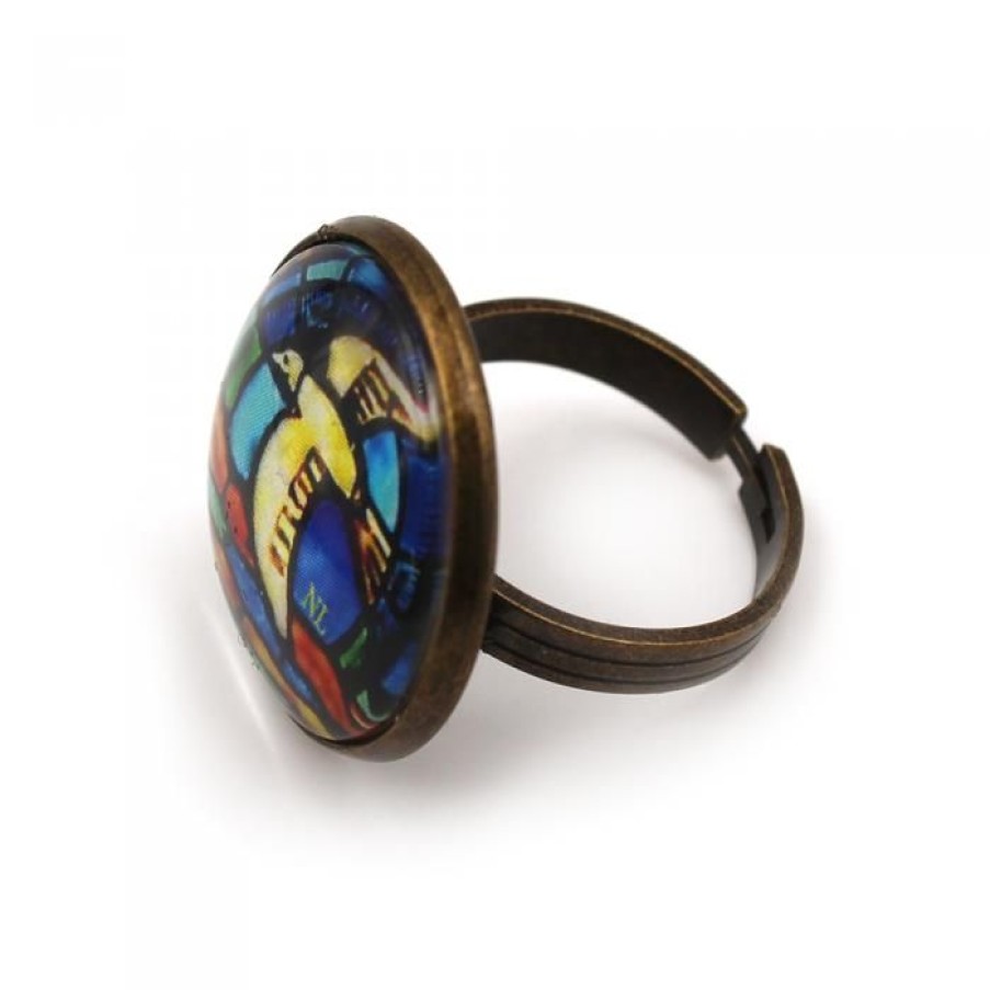 Bague Ronde Cabochon, Colombe | CATHEDRALE de reims Clearance