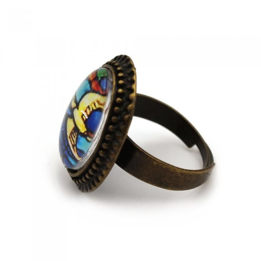 Bague Ovale Cabochon, Colombe | CATHEDRALE de reims New