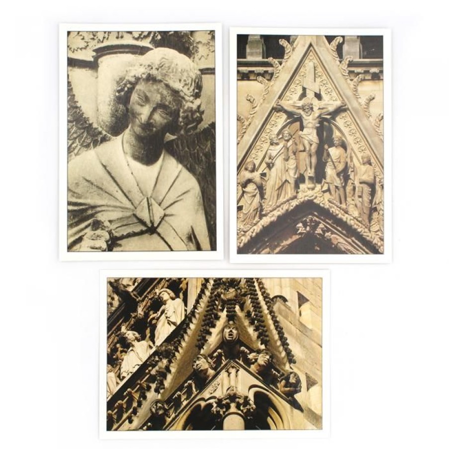 Lot De 10 Cartes Postales Sur La Statuaire | CATHEDRALE de reims Online