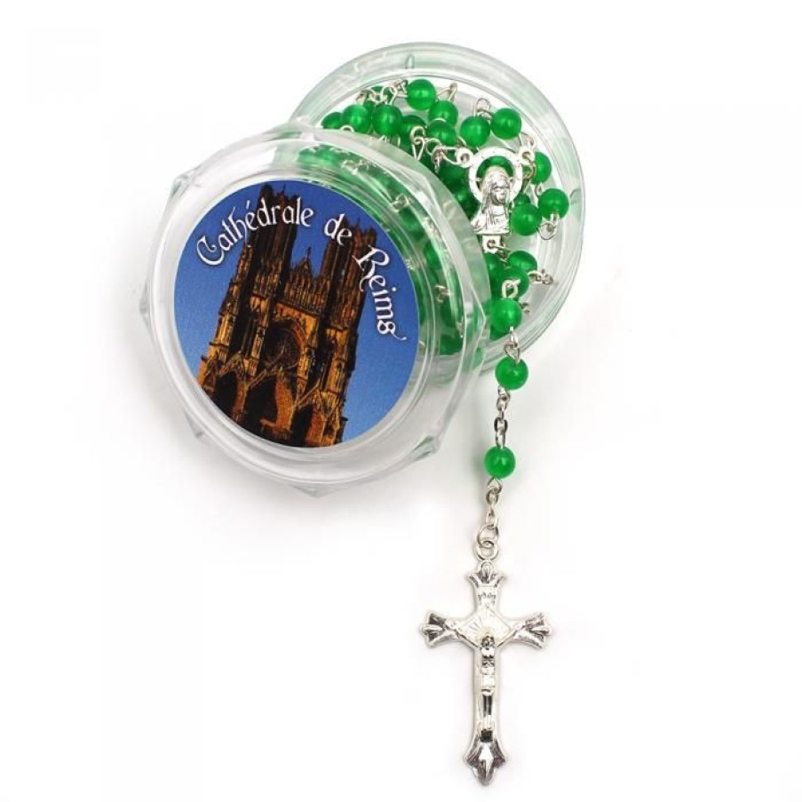 Chapelet Grains Plastique Vert | CATHEDRALE de reims Best