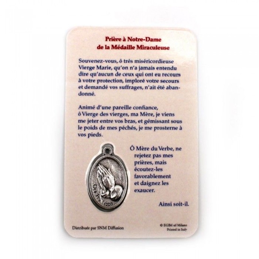 Carte Medaille Vierge Miraculeuse | CATHEDRALE de reims Hot