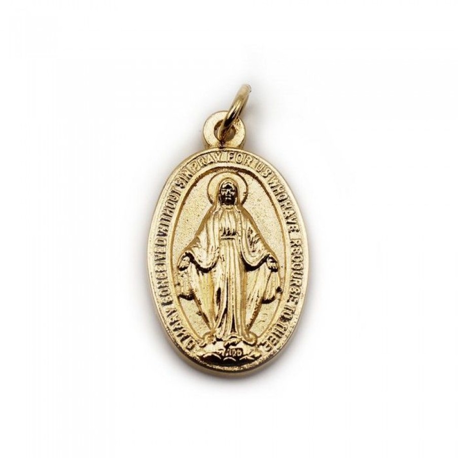 Medaille Vierge Miraculeuse Doree | CATHEDRALE de reims New