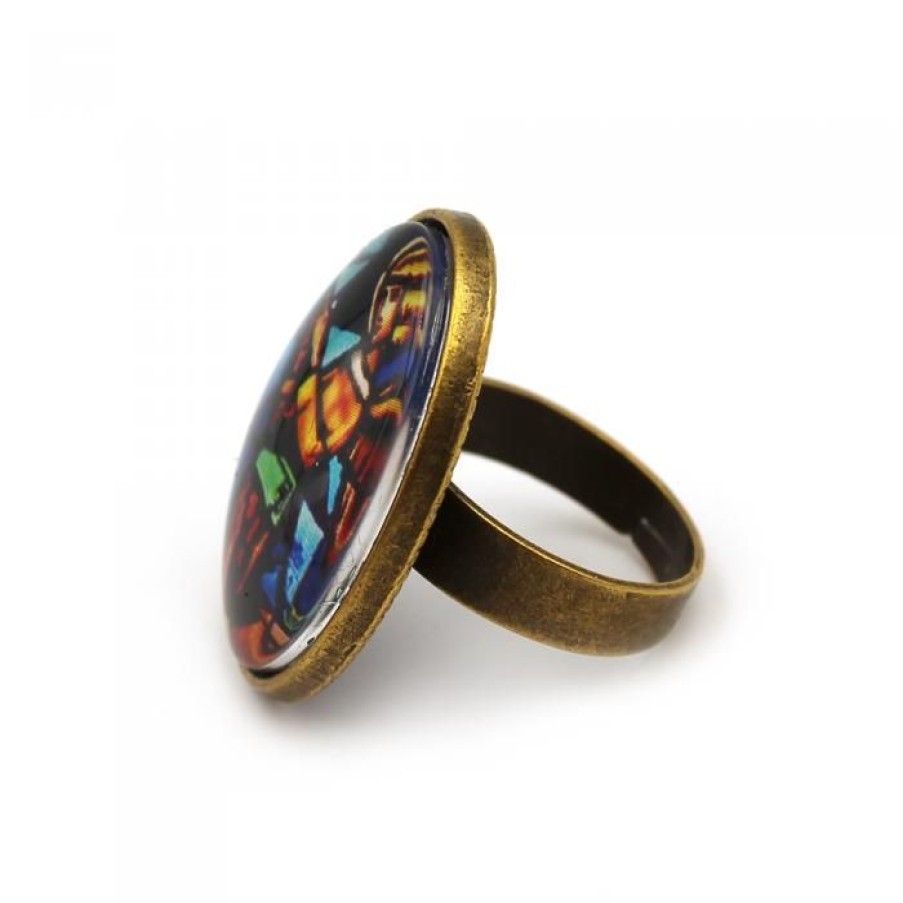 Bague Ovale Cabochon, Ange | CATHEDRALE de reims New